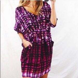 Maeve Anthropologie Cocoon Draped Dolman Mini Dress